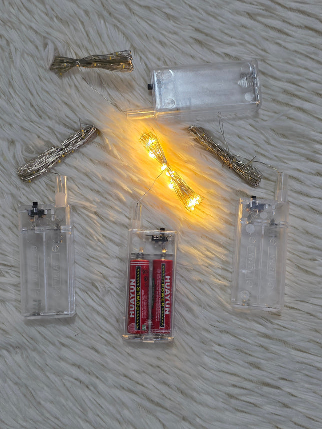 Guia led amarilla a bateria paquete de 3