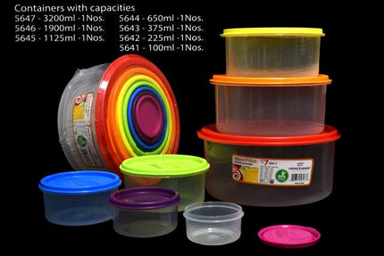 SET HERMERTICO PLASTICO CON TAPA 7PCS