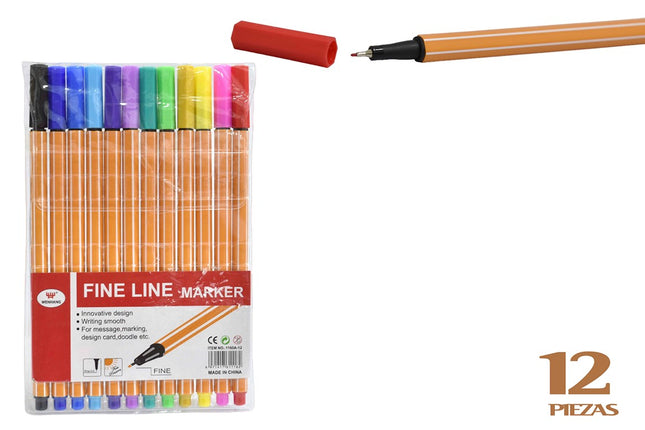 5815 MARCADORES PUNTA FINA X12