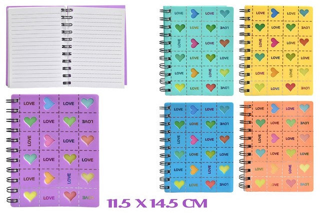 LIBRETA DE NOTAS CORAZON