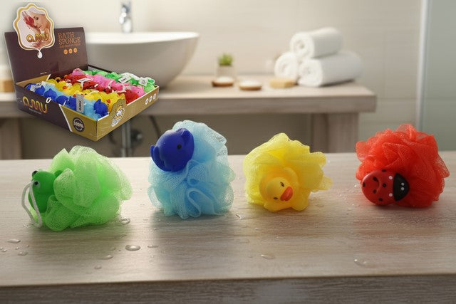 3 ESPONJA PARA BAÑO CON MUÑECOS