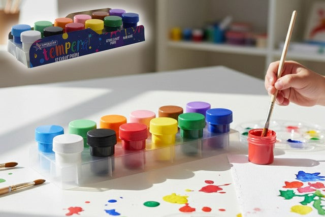 TEMPERA DE 12 COLORES