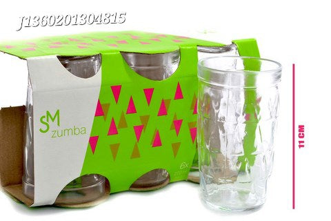 Vaso de vidrio 6pcs/ 270ml/ 9oz