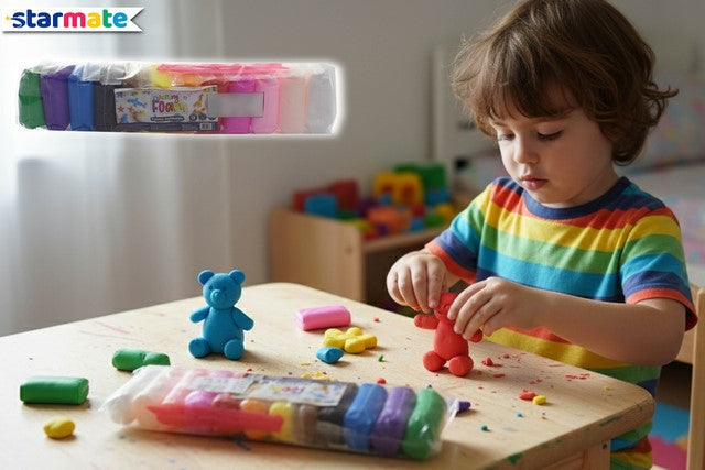 2456 FOAMY MOLDEABLE 12 COLORES STARMATE