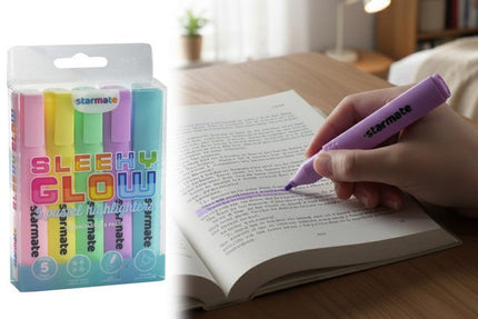 2475 RESALTADOR COLOR PASTEL 5pcs