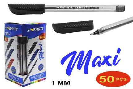 4014 LAPICERO MAXI 1mm 50pcs NEGRO