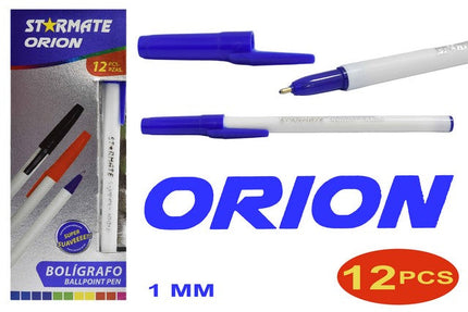 LAPICERO 1mm AZUL 12pcs