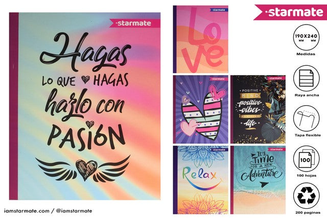 42 CUADERNO 17*23 LETRAS