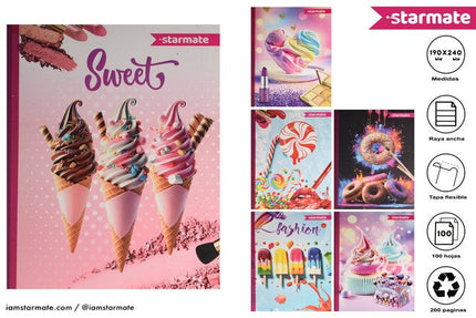 44 CUADERNO DULCES 17*23cm