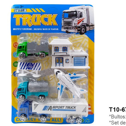677 SET DE VEHICULOS AVION RASTRA CASA