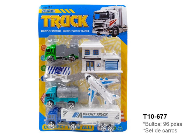 677 SET DE VEHICULOS AVION RASTRA CASA