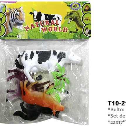 217 ANIMALES PLASTICOS EN BOLSA