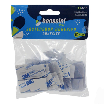soporte adhesivo 4.2*4.5cm 50pcs por bolsa