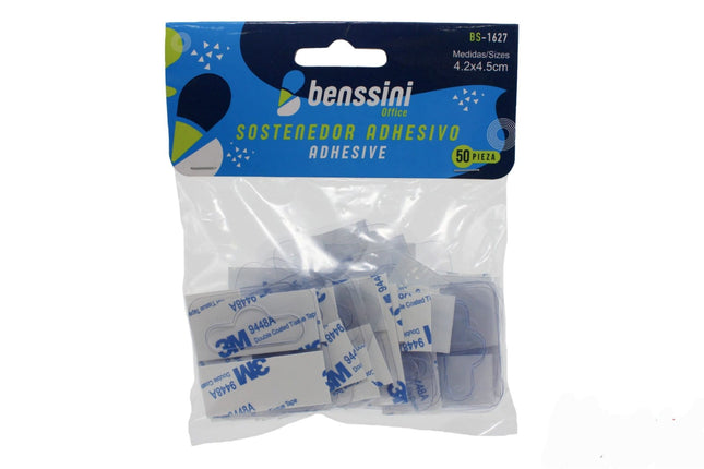 soporte adhesivo 4.2*4.5cm 50pcs por bolsa