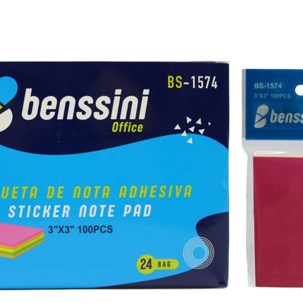 1574 SET DE NOTAS ADHESIVAS MULTICOLOR
