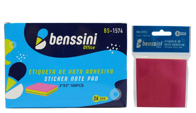 1574 SET DE NOTAS ADHESIVAS MULTICOLOR