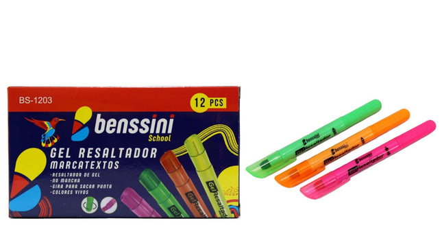 1203 Resaltador de gel 12pcs