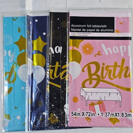 Manteles happy birthday 1.37x1.83mts