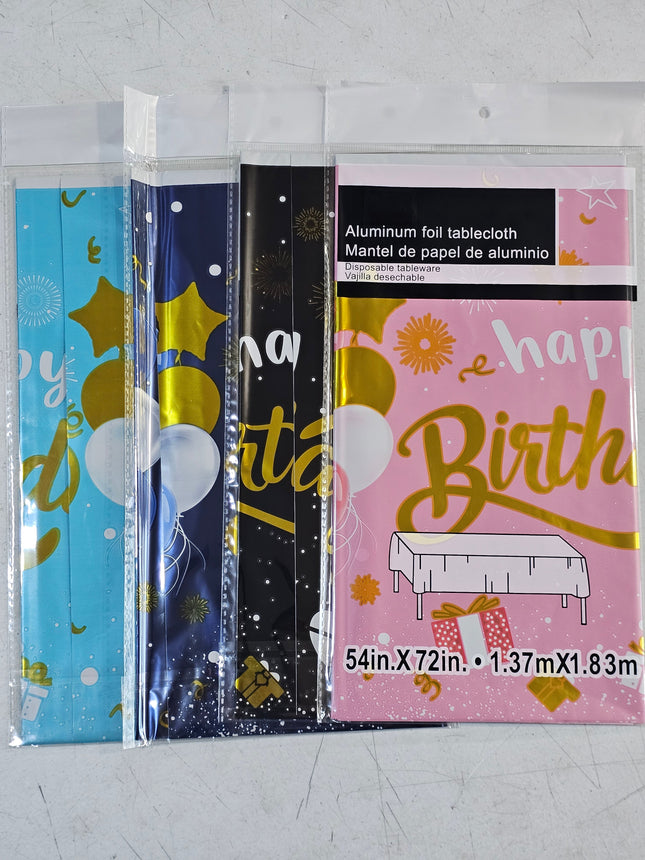 Manteles happy birthday 1.37x1.83mts