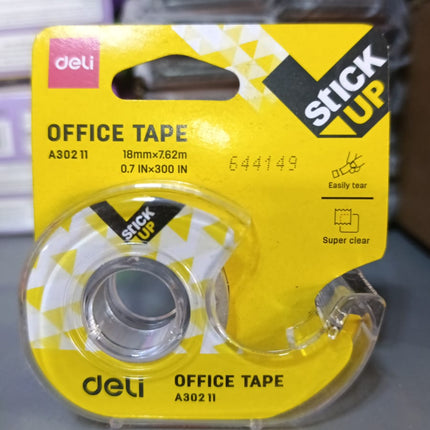 Cinta adhesiva 18mm con dispensador
