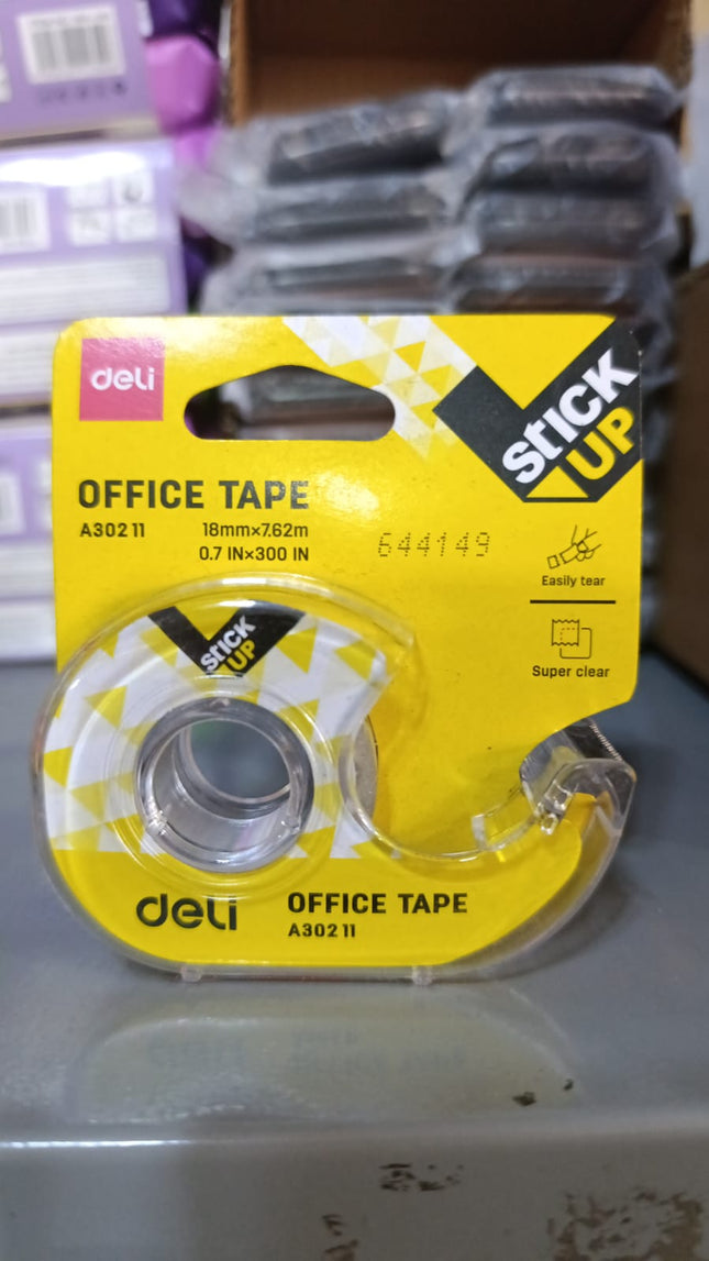 Cinta adhesiva 18mm con dispensador