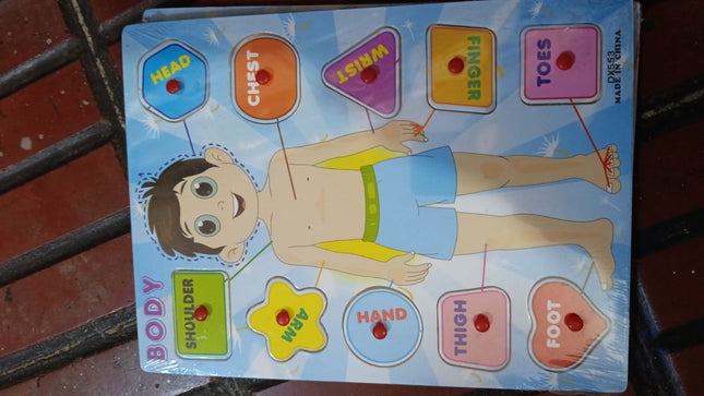 Tabla interactiva cuerpo ingles