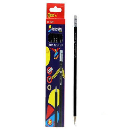 Lapiz metálico negro hb