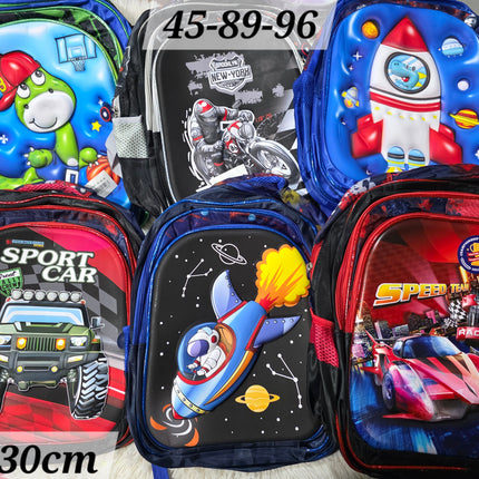 89-96 mochila niño 3d 3 ziper