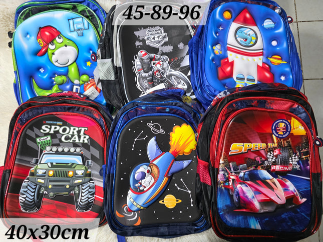 89-96 mochila niño 3d 3 ziper