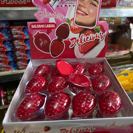 2 Brillo labial fresa